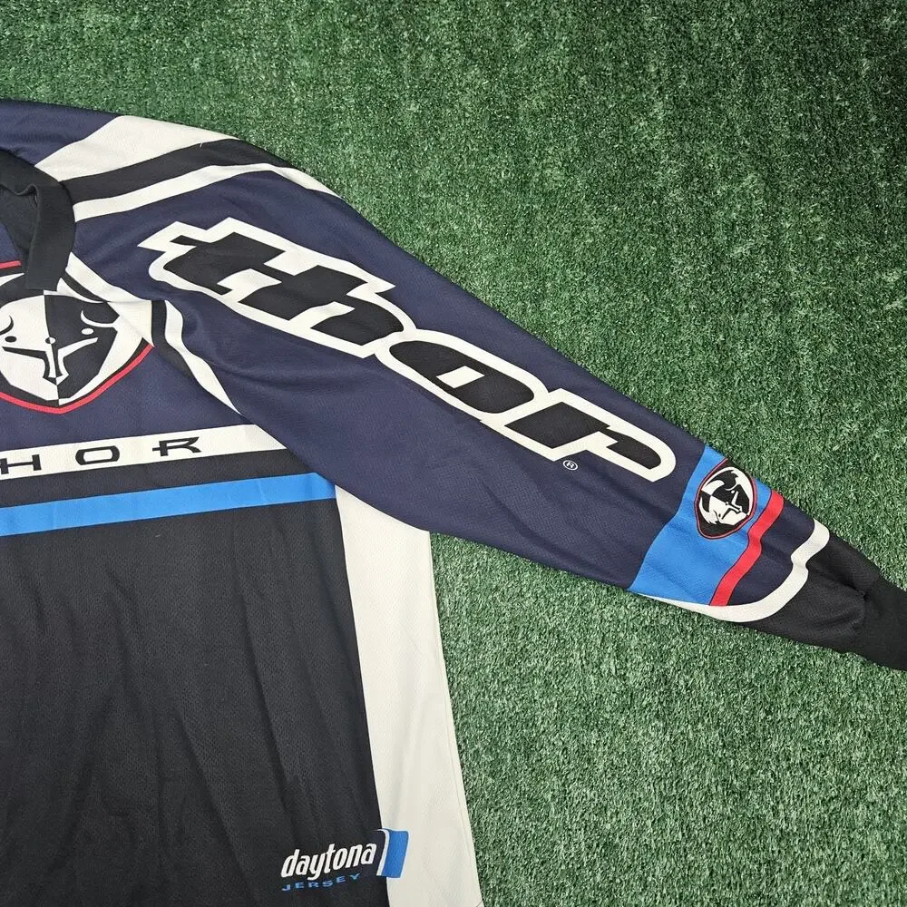 Vintage Thor Daytona Racing long-sleeved Jersey Large USA Made
